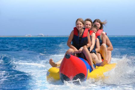 half-day Parasailing, Banana Boat, Tube, and Glass Bottom Boat